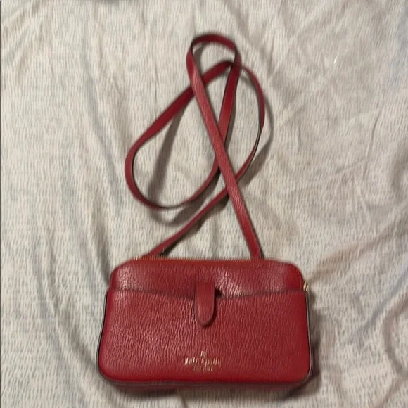 Kate Spade Red Crossbody Bag with Textured Finish - Picture 4 of 6